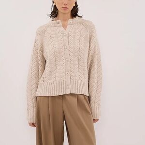 DISSH Tom Chalk Cable Knit Cardigan